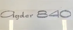 Agder Boat 840 logo stor A blå 1993-2003