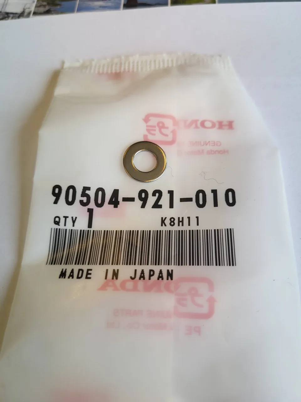Agder Boat 90504-921-010 skive flat 6 mm