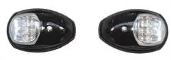 Agder Boat LED 2 NM lanternesett sort 12V