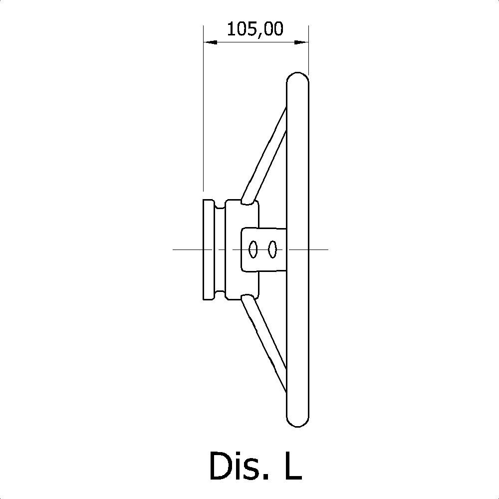 Mavi Mare V.LA32 båtratt 320 mm svart