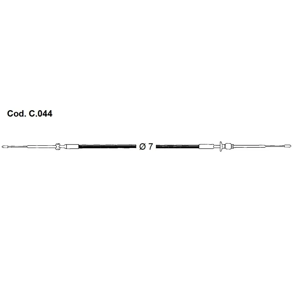 Mavi Mare C.044 kontrollkabel Johnson Evinrude 20 hk