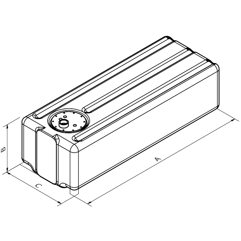 Can SB 01.2253 vanntank 65 liter 950 mm