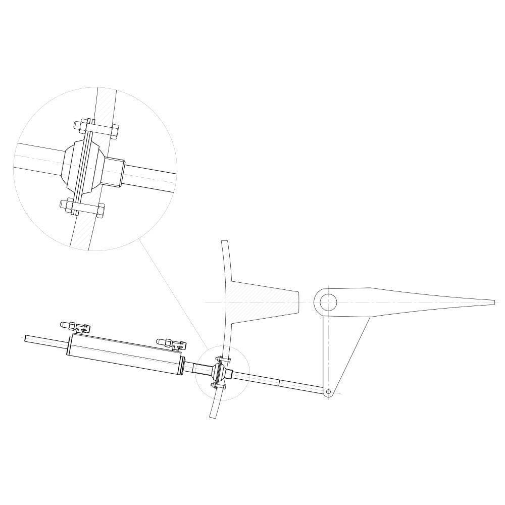 Mavi Mare GE50S hydraulisk styring akterspeil kit