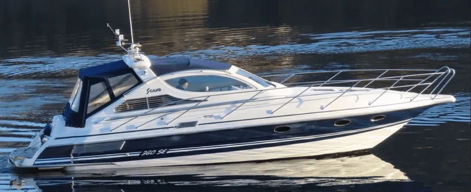 Agder Boat stripe 360 over fenderlist blå 11 m