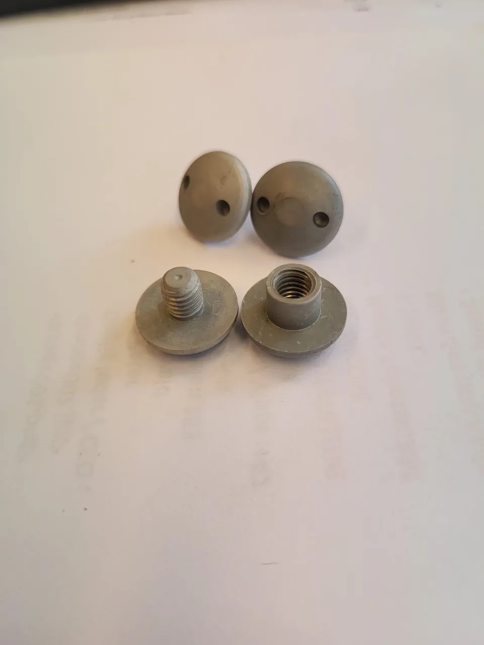 Agder Boat skrue aluminium 6mm vindu med mutter