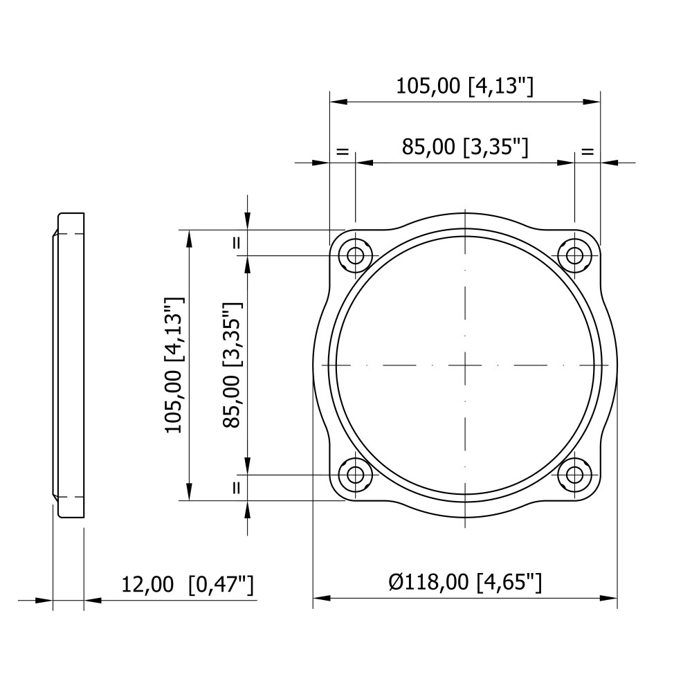 Mavi Mare X.359 innfellingssett pumpe firkantflens