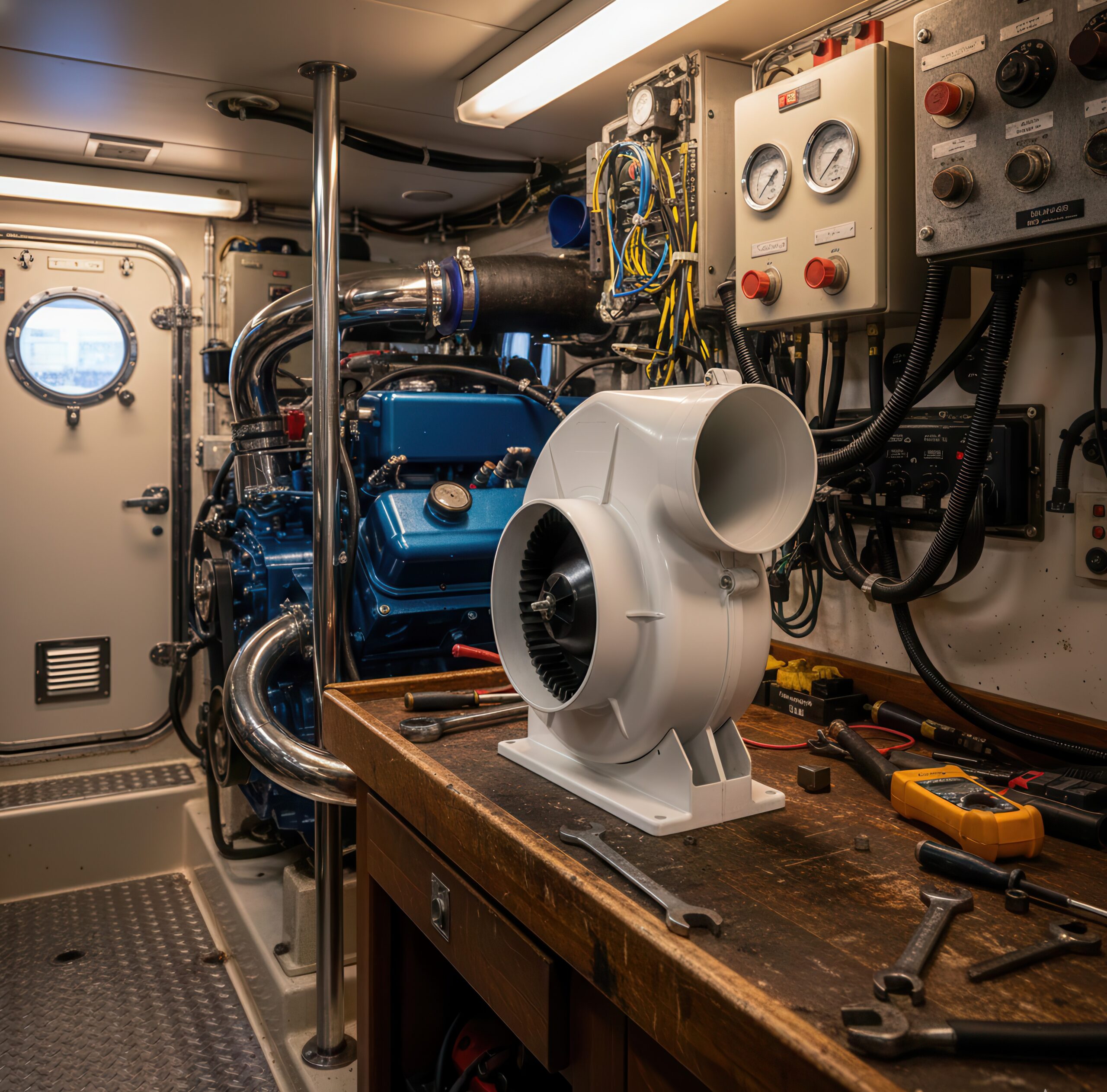 Matromarine Blower 550 Flex båtvifte 12V/24V