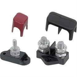 Agder Boat koblingsboks 2x10 bolt rød/sort deksel
