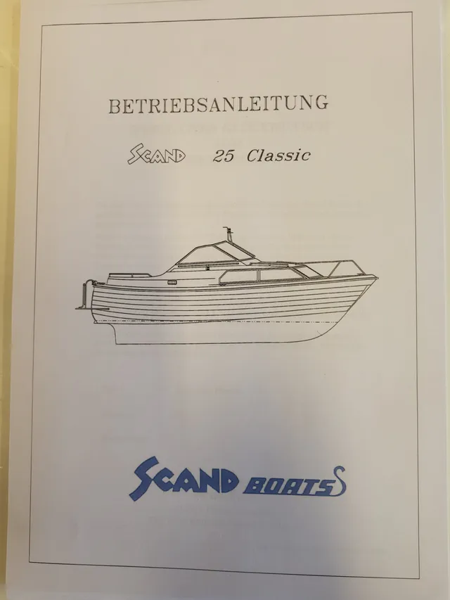 Agder Boat Scand 25 Classic brukerhåndbok tysk utgave