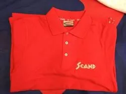 Agder Boat Polo Marine piqueskjorte rød XL