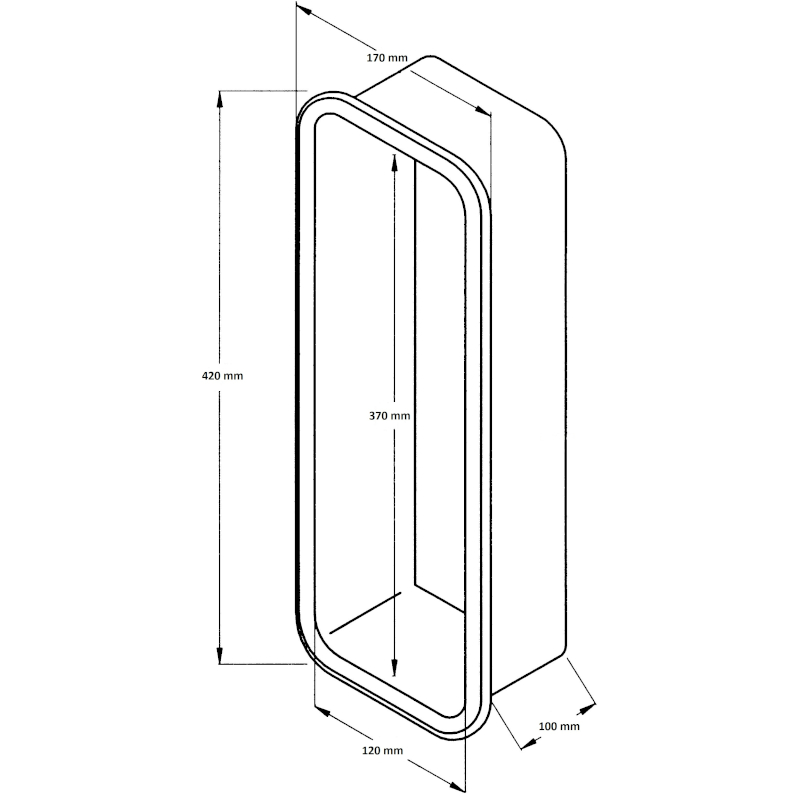 Can SB 10.2417 brannslukkerholder vegg hvit