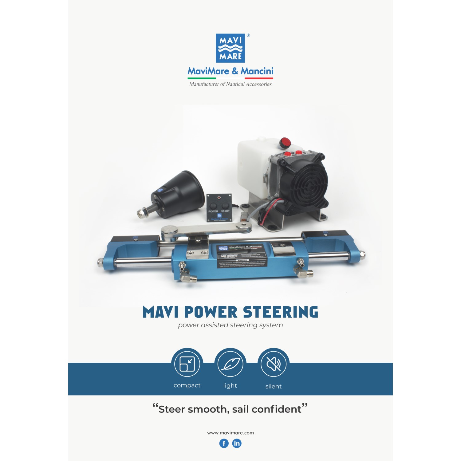 MAVI MARE EPA-01 hydraulisk styring servo utenbordsmotor