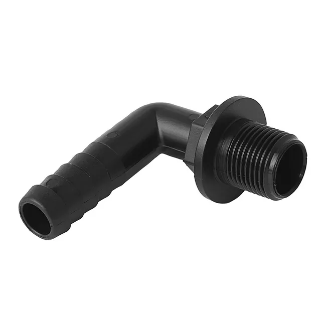 Can SB 06.2143 slangenippel 90° gjenget med mutter