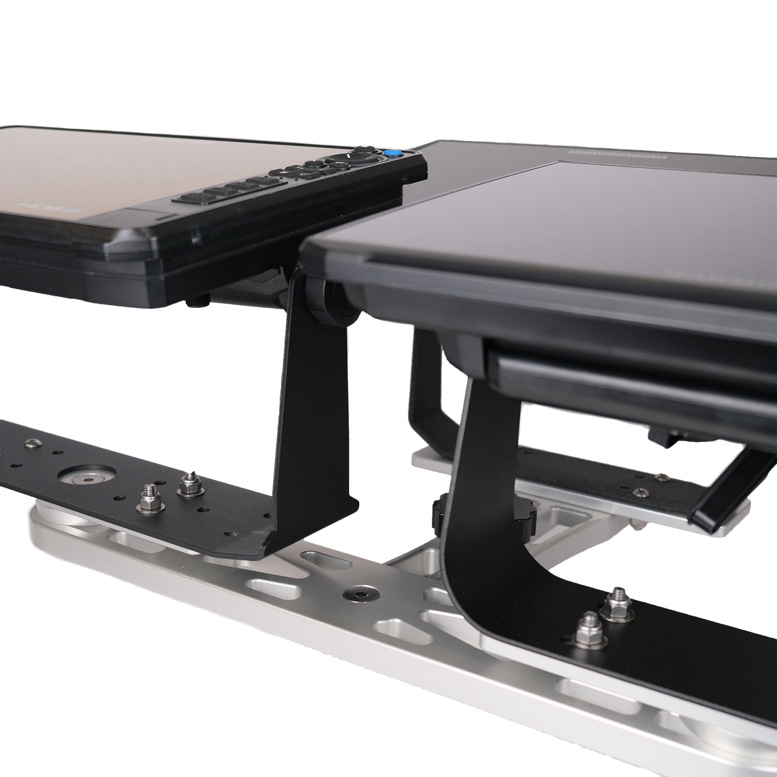 Geigertec Low Profile Triple Mount ekkoloddfeste 3x12" aluminium