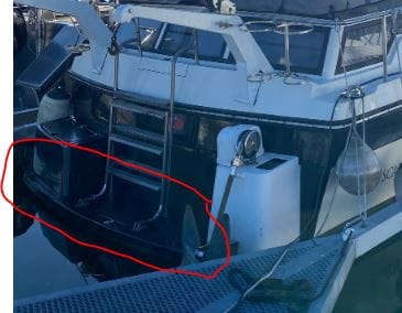 Agder Boat Baltic badeplattformforlenger 40 cm plattform