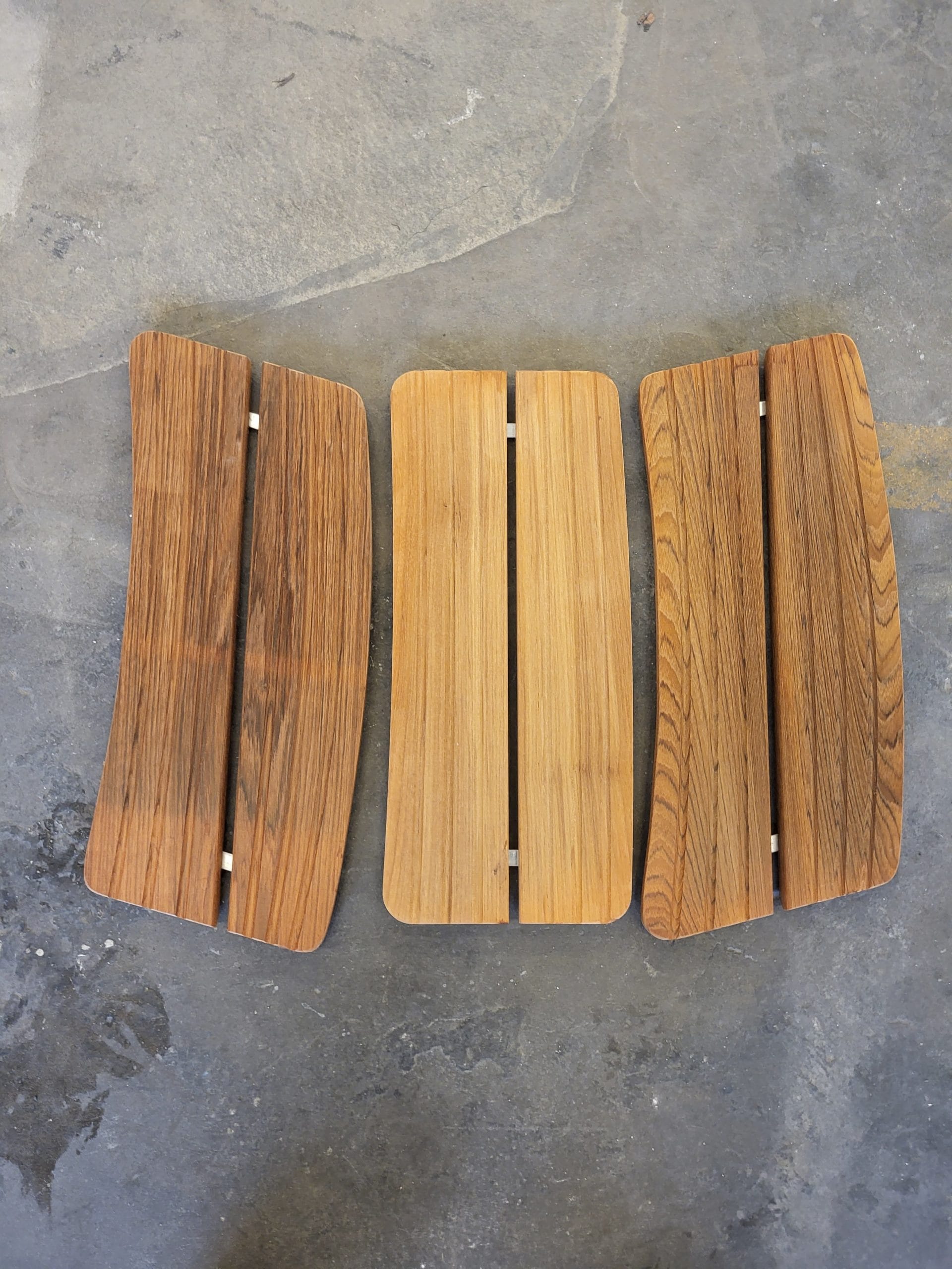 Agder Boat trallverk Scand 7600 teak 3 stk