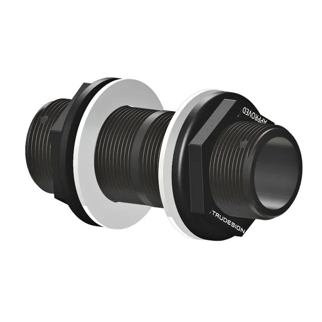 Can SB 12.4785 gjenget rør sort 140 mm 1 tomme