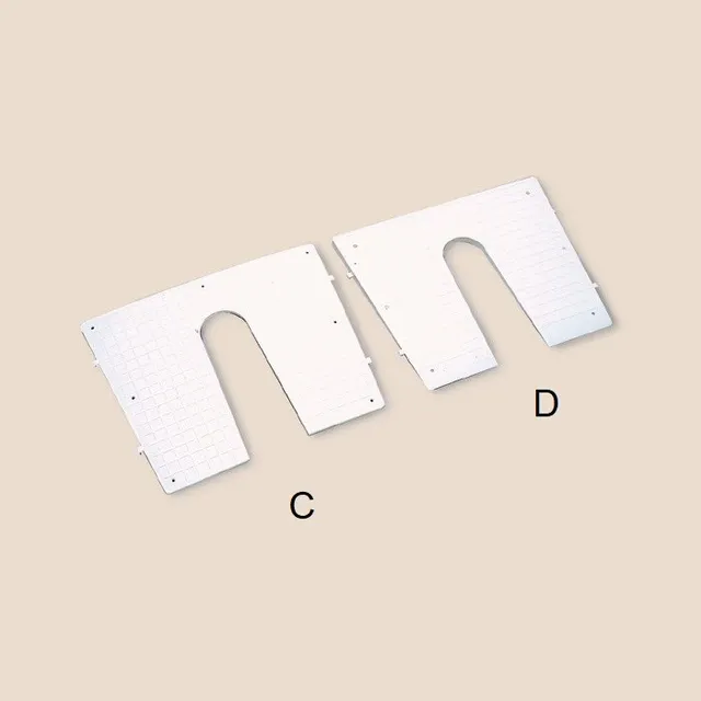 Mavi Mare 338.02 akterspeilplate med avløp hvit 420 mm