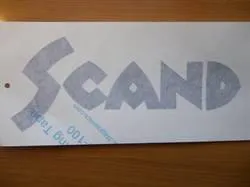 Agder Boat Scand logo 24x10 cm mørk blå