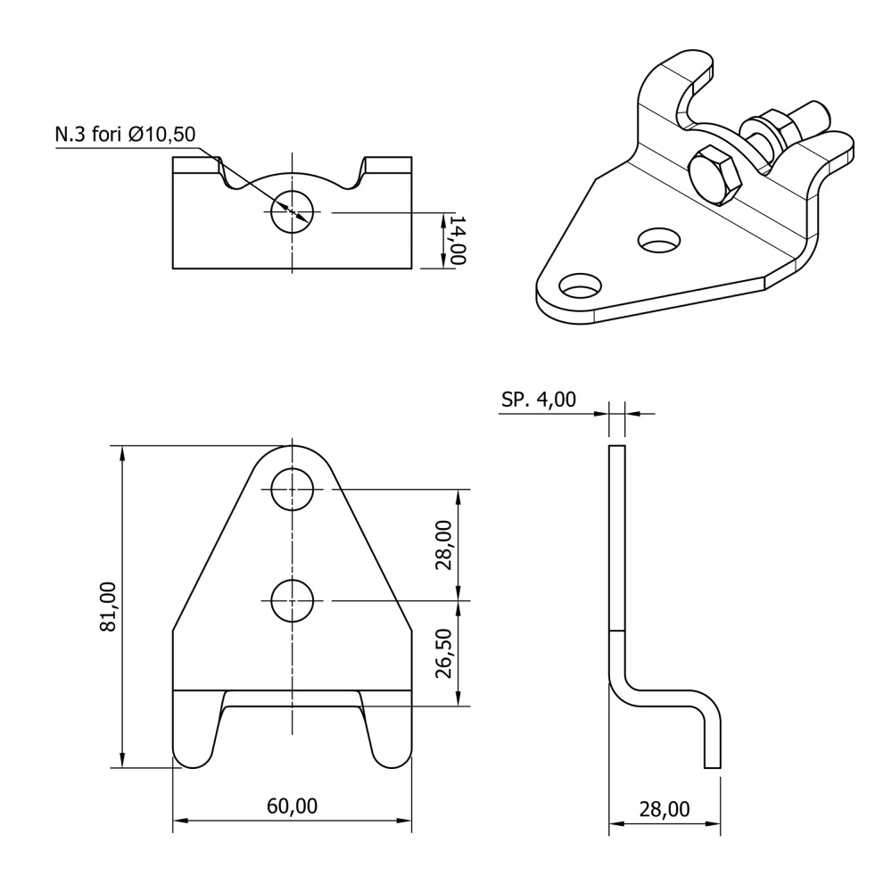 Mavi Mare A.305 festeplate for Yamaha motor