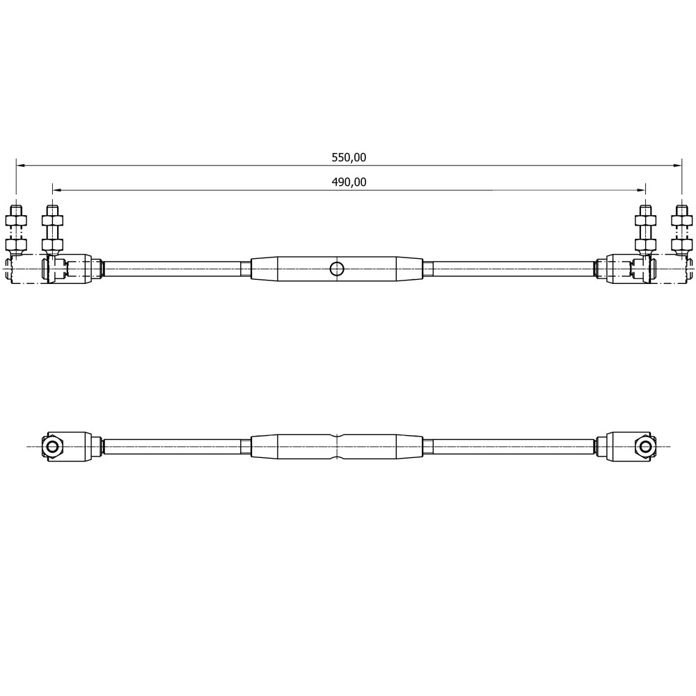 Mavi Mare A.255 koblingsstang dobbelmotor 62 cm
