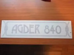 Agder Boat 840 logo tauramme gammel type