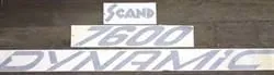 Agder Boat Dynamic 7600 stripesett logo/tall folie