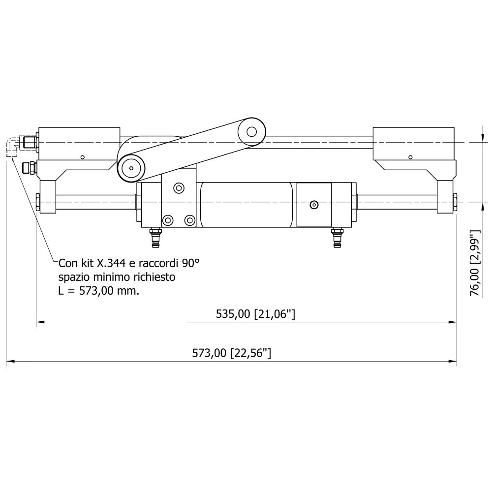Mavi Mare GF300BHD Evolution hydraulisk styring 300 hk kit