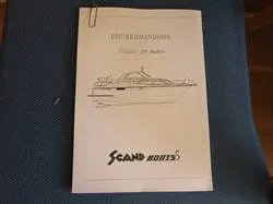 Agder Boat Scand 29 Baltic brukerhåndbok original kopi