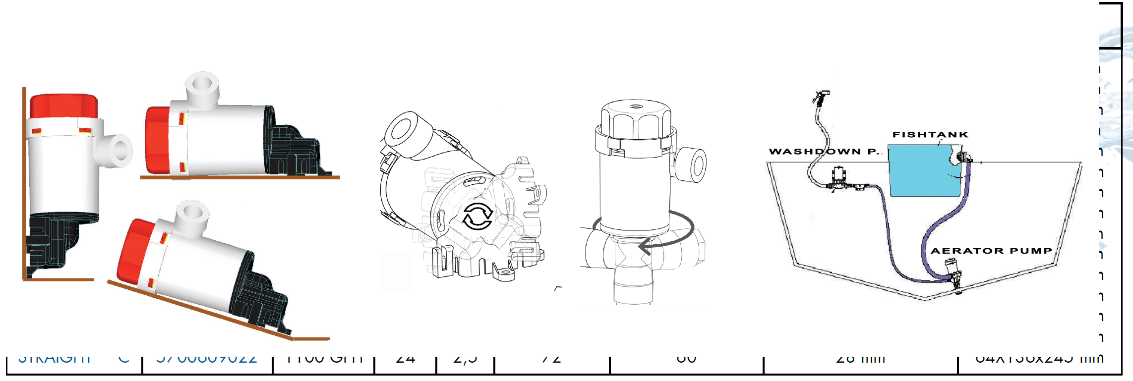 Matromarine Cartridge lensepumpe / lufter ny serie