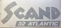 Agder Boat Scand 32 Atlantic logo mørk blå