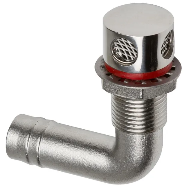 Can SB 05.3555 lufteventil rustfritt stål 90° 3/8"