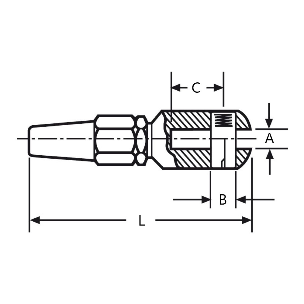 Mavi Mare 116.03 gaffelterminal wire rustfritt