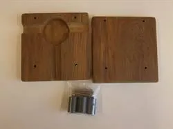 Agder Boat brakett utenbordsmotor teak 178x178 mm