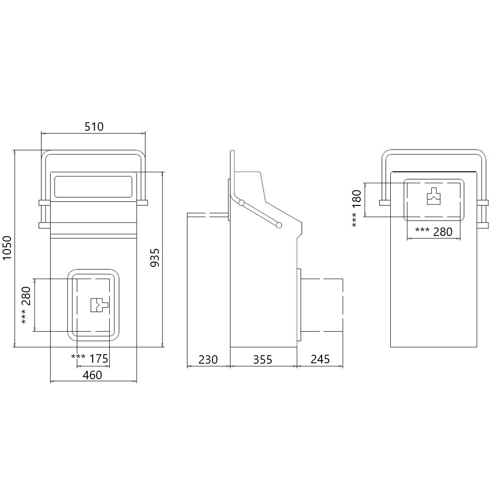 Mavi Mare P.87 styrekonsoll glassfiber med rekkverk