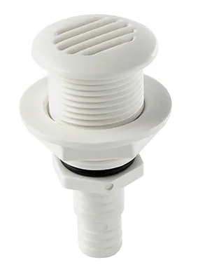 Can SB 05.2347 tanklufter rett flat Ø 17/19 mm hvit