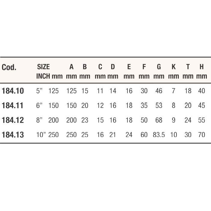 MAVI MARE 184.10 pullert AISI 316 rustfri