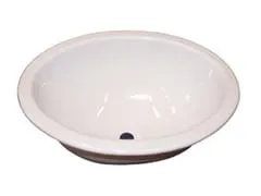 Agder Boat oval vask 400x300 mm hvit med propp