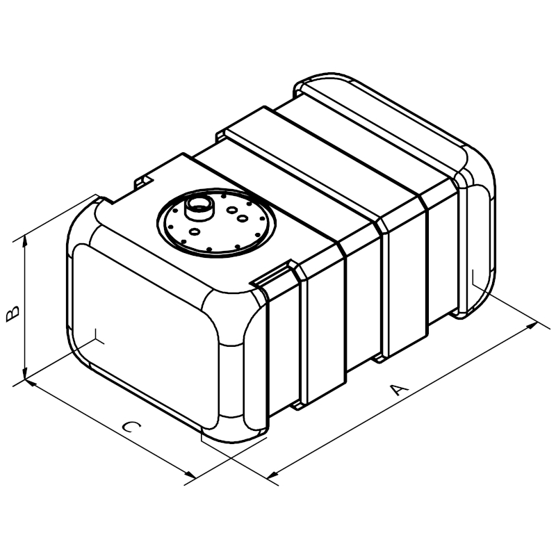 Can SB 01.2057 vanntank 100 liter båt