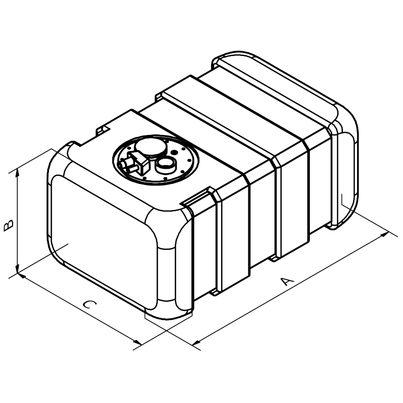 Can SB 01.2031 drivstofftank 62 liter
