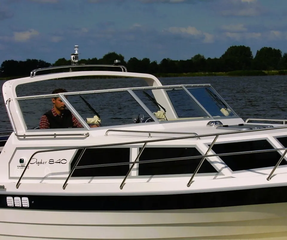 Agder Boat Ader 840 vindskjerm gammel skrudd type