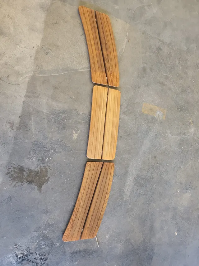 Agder Boat trallverk Scand 7600 teak 3 stk