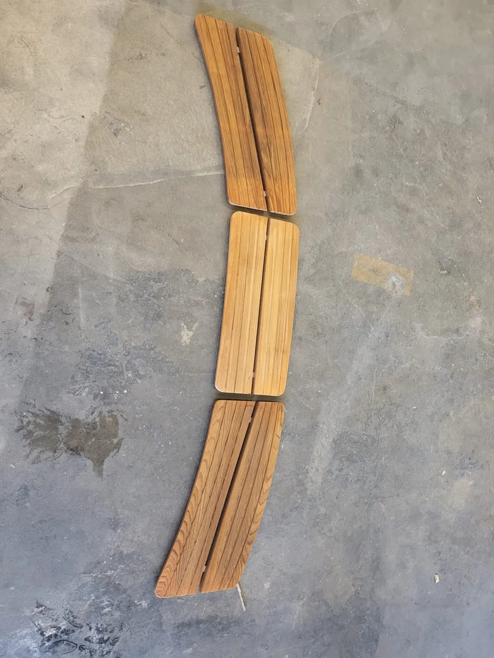Agder Boat trallverk Scand 7600 teak 3 stk
