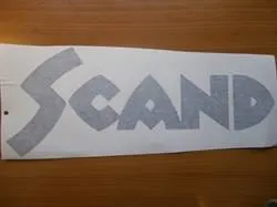 Scand logo 35,5 cm mørk blå båtmerke