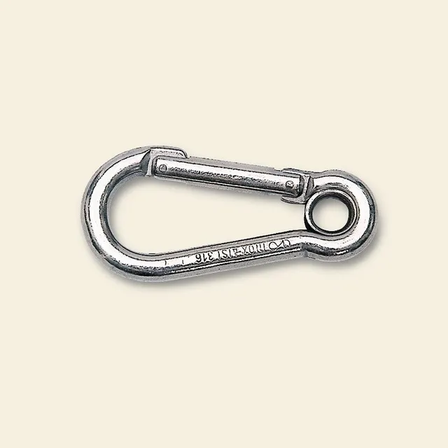 Mavi Mare 121.26 karabinkrok rustfritt stål med ring