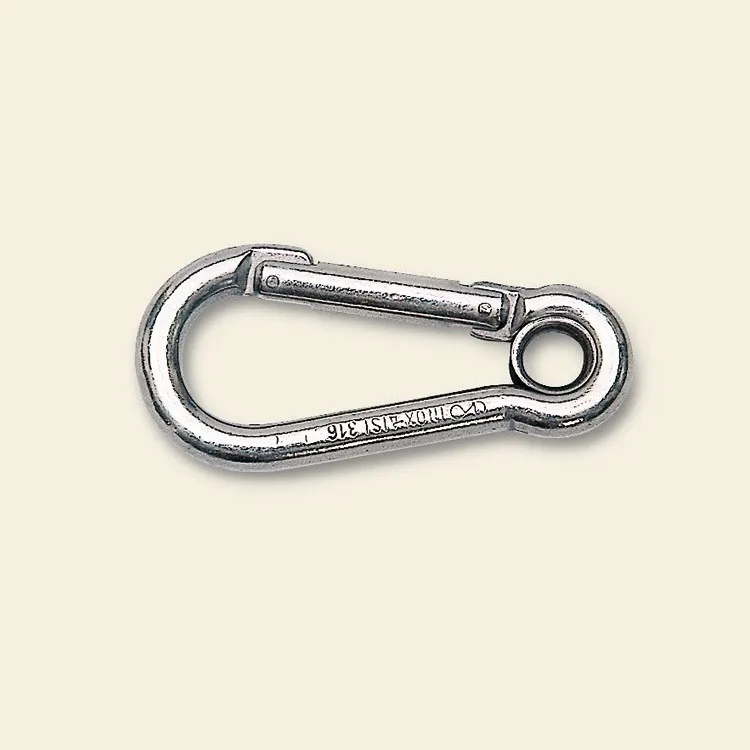 Mavi Mare 121.26 karabinkrok rustfritt stål med ring