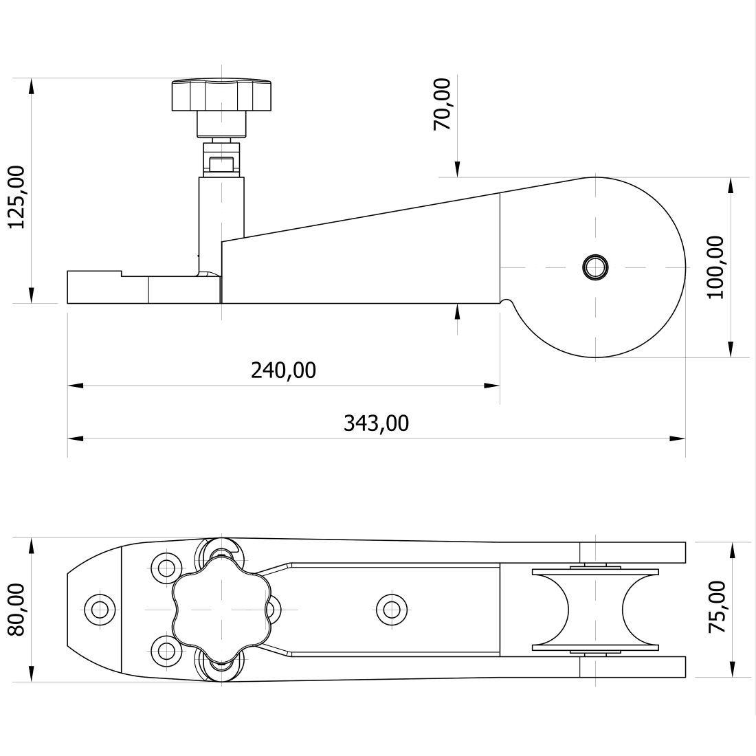 Mavi Mare 333.00 ankerholder lettmetall 10 kg