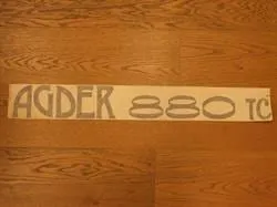 Agder Boat 880TC logo ny type mørk blå