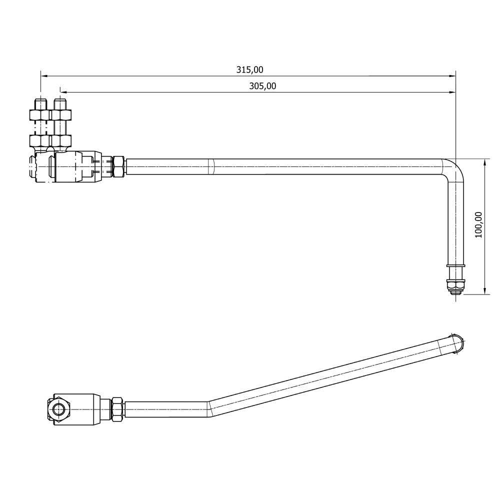 Mavi Mare A.275 styrestag Johnson Evinrude