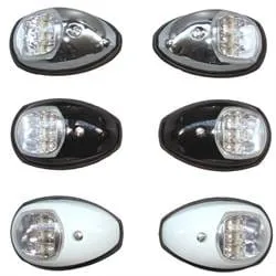 Agder Boat lanterner LED styrbord babord par syrefast